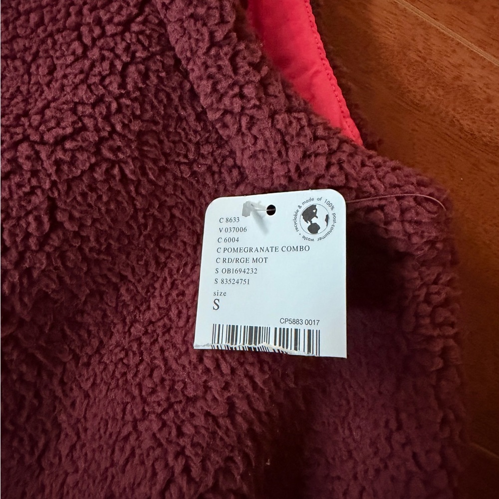 Free People Pink Fleece Journey Ahead Vest - Size S - Picture 6 of 10